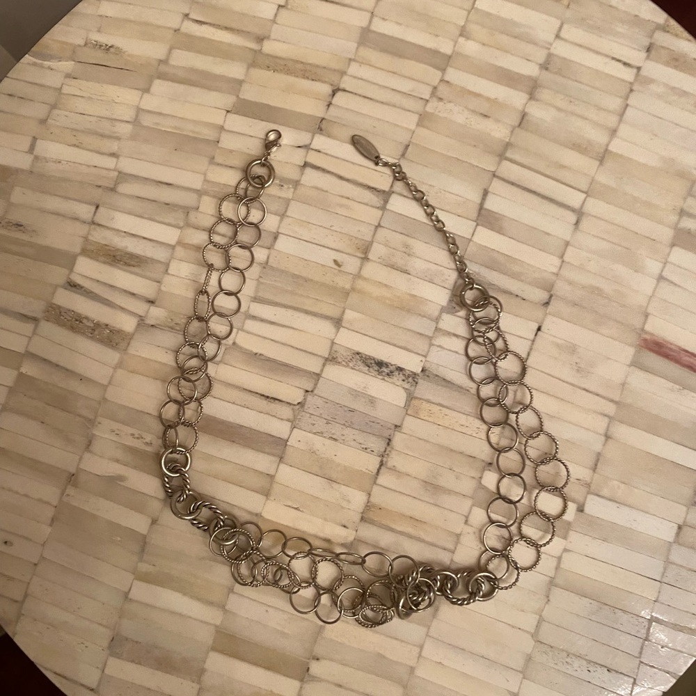 Talbots Elegant Silver tone Chain Necklace